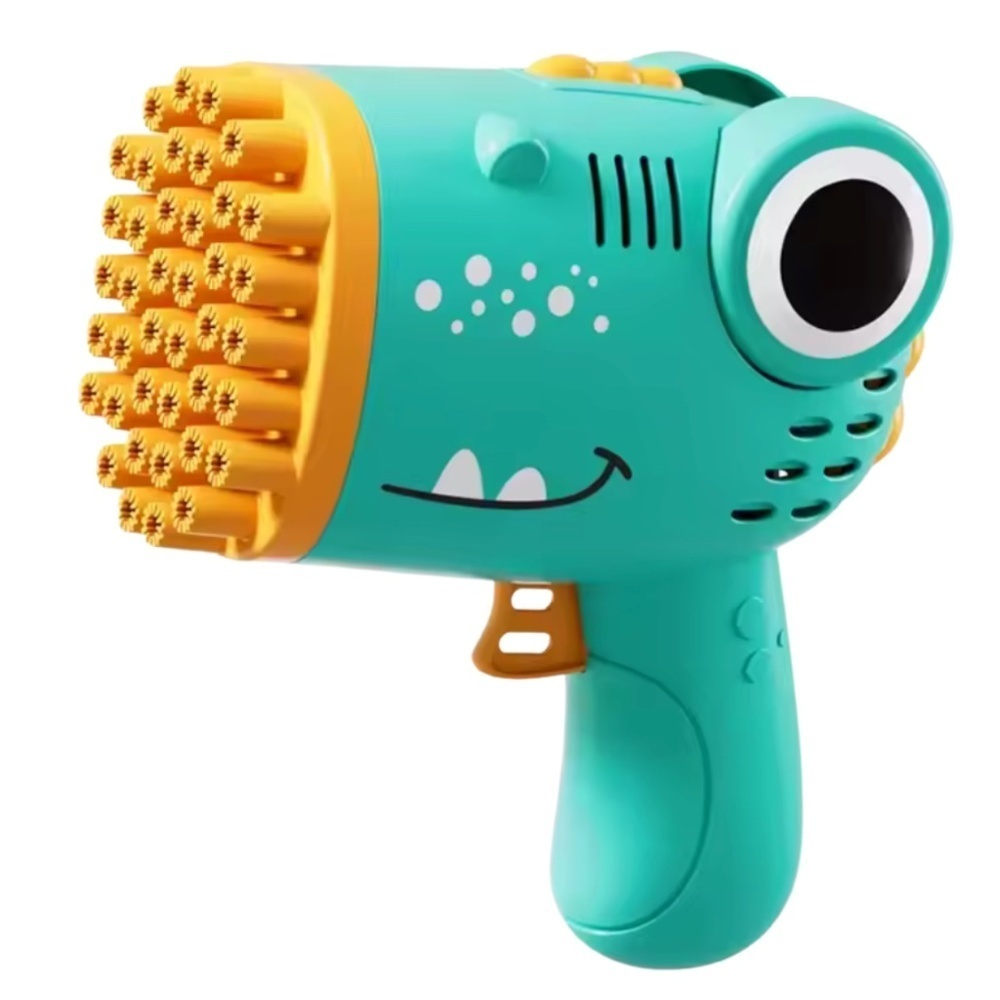 Electric Dinosaur Bubble Gun – Fun Outdoor Toy for Kids – Multi-Hole Automatic B